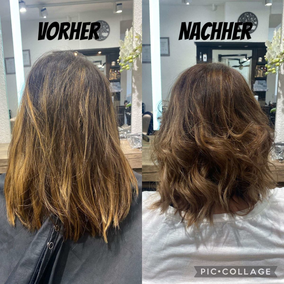 Vorher-Nachher-Veränderung bei Hair & Flair by Yvonne